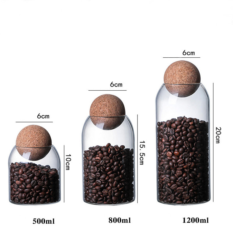 Glass Storage Jar Set β Minimalist Cork Lid & Premium Design