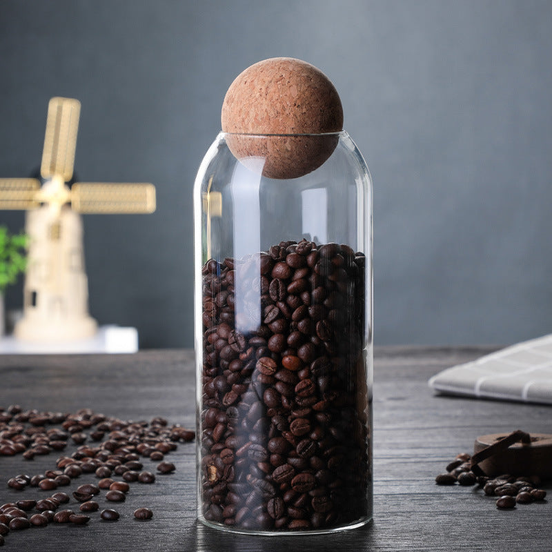 Glass Storage Jar Set β Minimalist Cork Lid & Premium Design