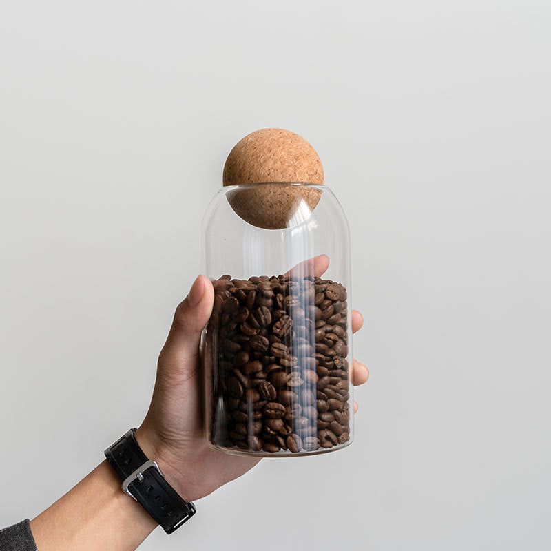 Glass Storage Jar Set β Minimalist Cork Lid & Premium Design