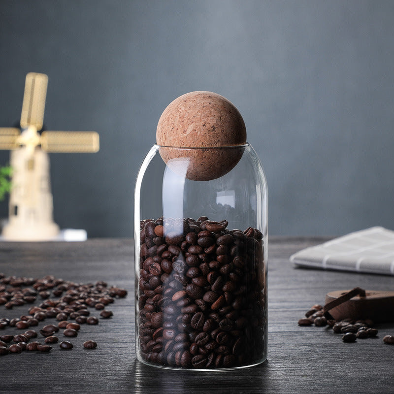 Glass Storage Jar Set β Minimalist Cork Lid & Premium Design