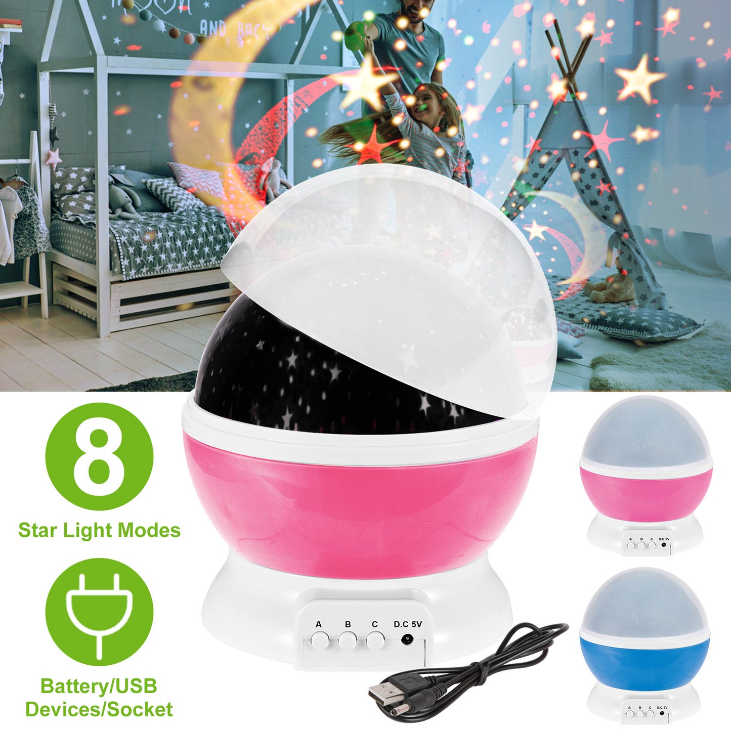 Nordivio Star Sky Projector Lamp – Create a Galaxy at Home