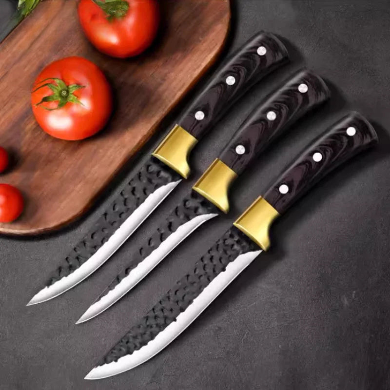 3‑Piece Stainless Steel Chef Knife Set – Nordivio Kitchen Essentials