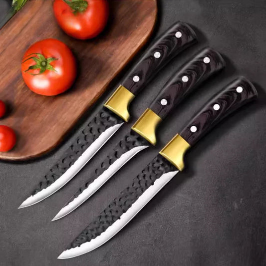 3‑Piece Stainless Steel Chef Knife Set – Nordivio Kitchen Essentials