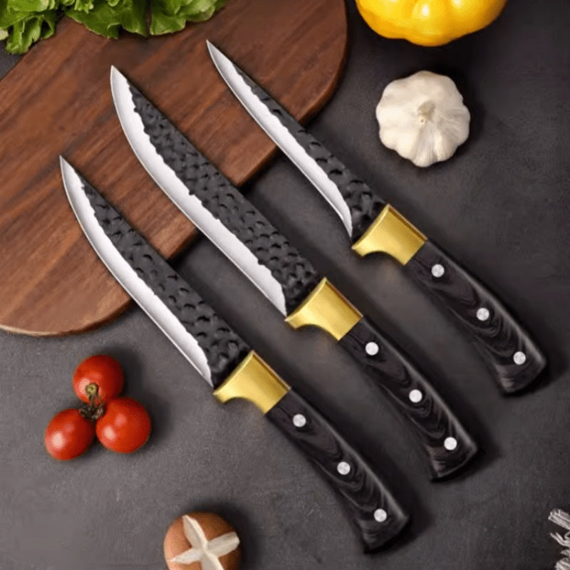 3‑Piece Stainless Steel Chef Knife Set – Nordivio Kitchen Essentials
