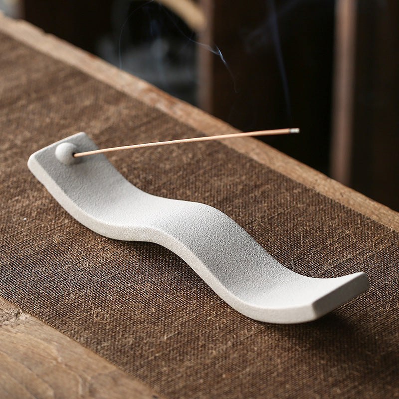Ceramic Wave Incense Holder