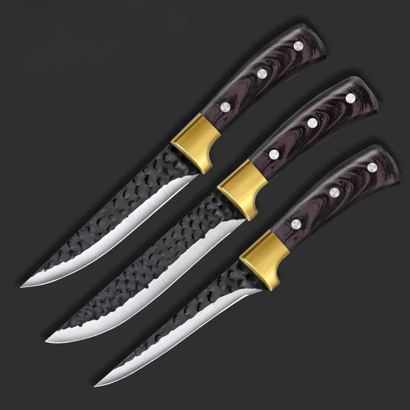 3‑Piece Stainless Steel Chef Knife Set – Nordivio Kitchen Essentials
